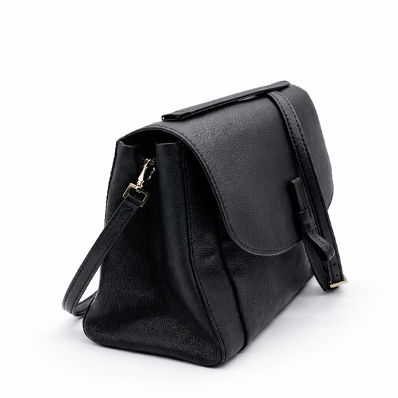 Kate Spade Black Pebbled Leather Satchel Top Handle Crossbody Bag - Picture 3 of 7